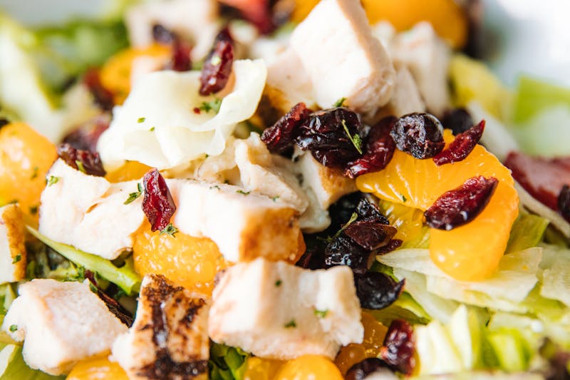 Chopped chicken salad with grilled chicken and house vinaigrette